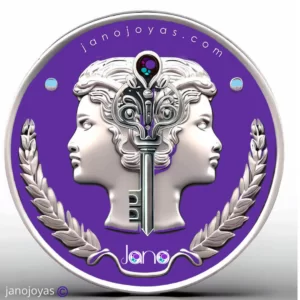 Medalla del dios jano, realizada en 3d por janojoyas. Com